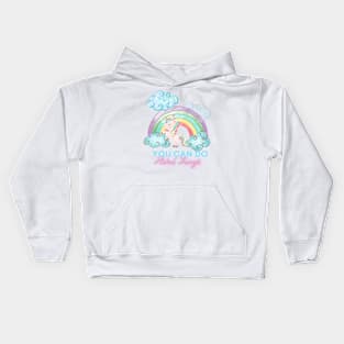 You can do hard things Unicorn Kids Hoodie